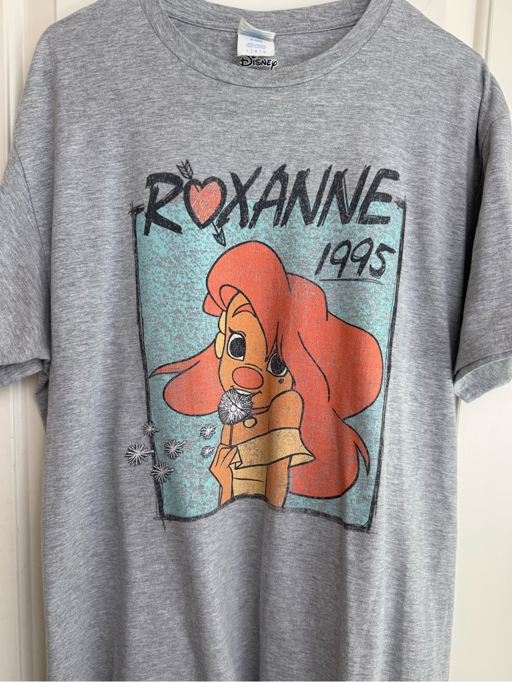 Disney A Goofy Movie Roxanne 1995 Graphic Tee Gray Adult Large